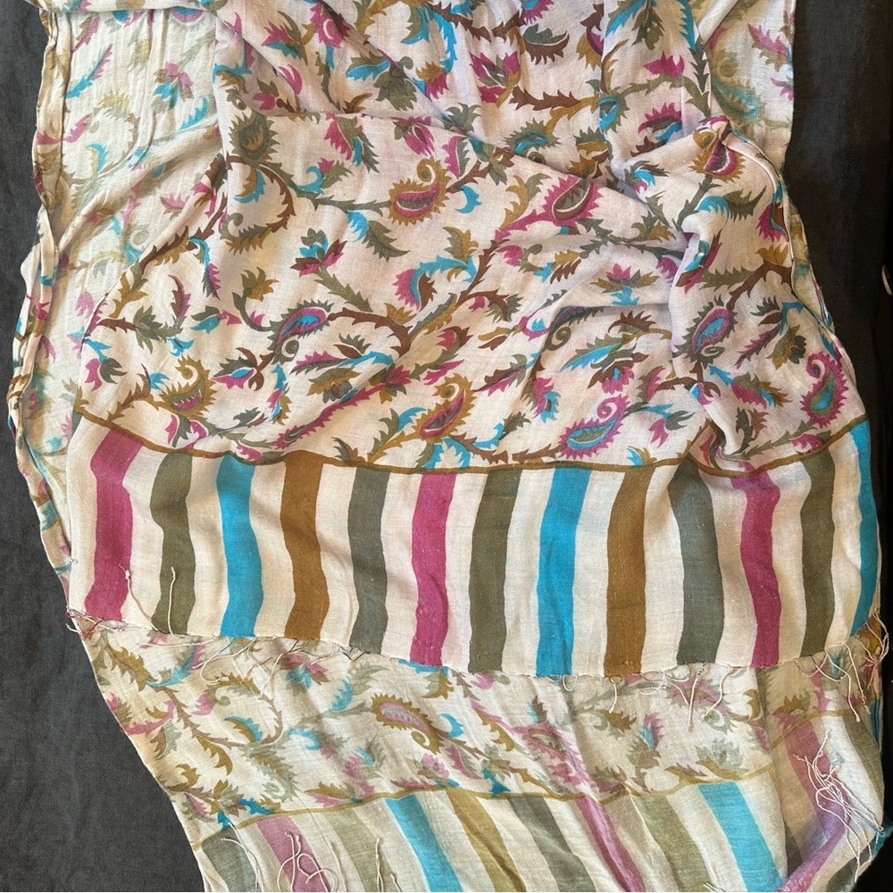 Colorful Patterned Scarf - Picture 2 of 2